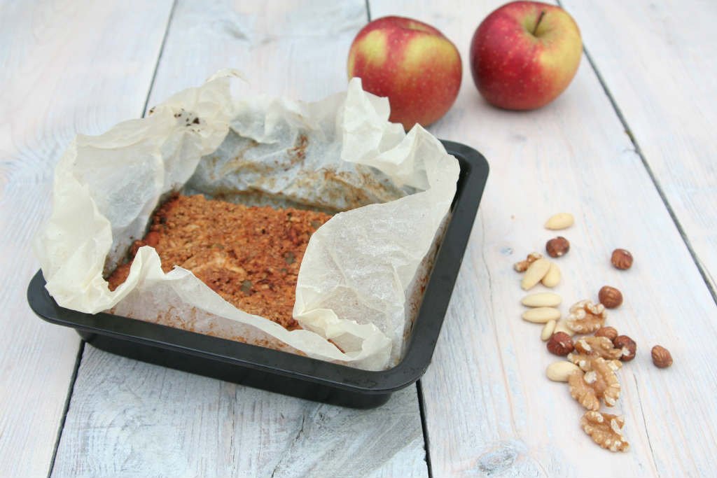 Appelkoeken met havermout