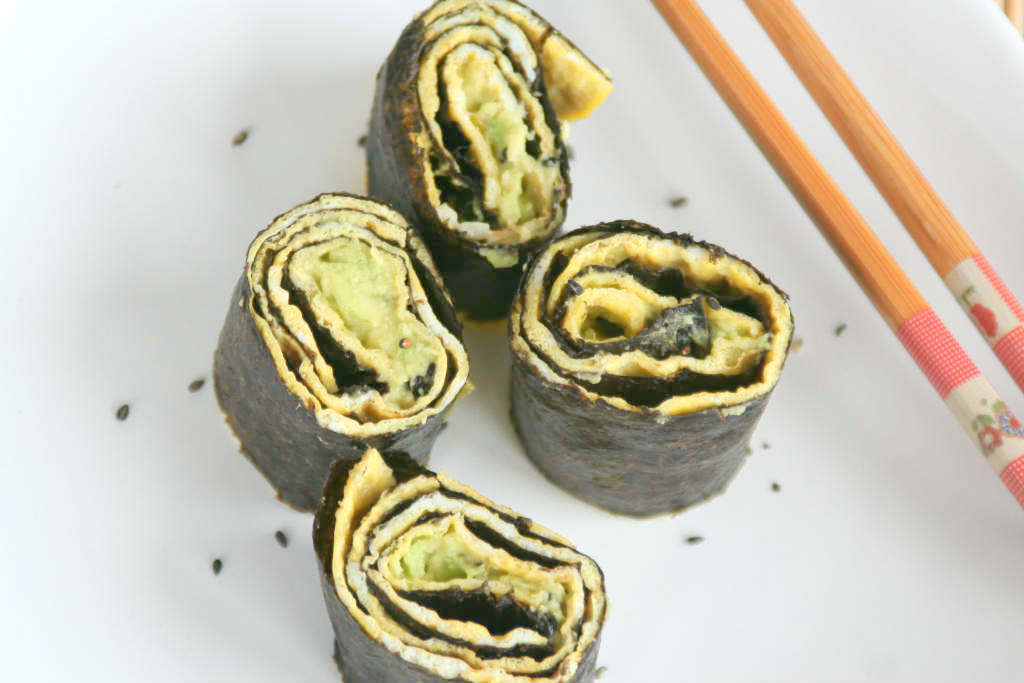omelet sushi wraps