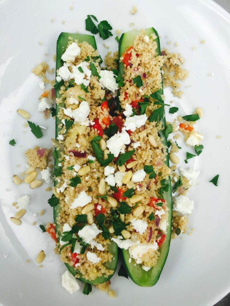 Gevulde courgette, makkelijk hoofdgerecht
