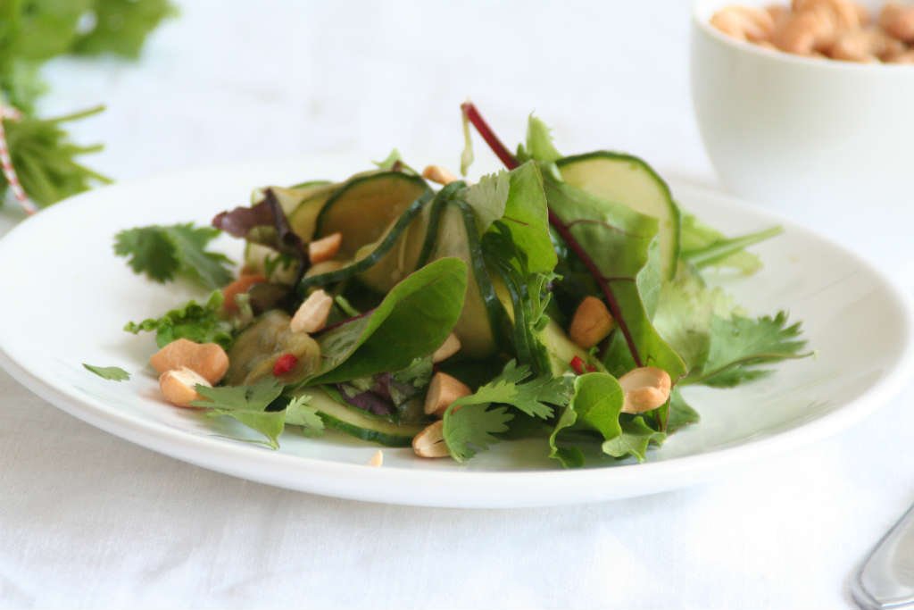 Komkommersalade met limoendressing