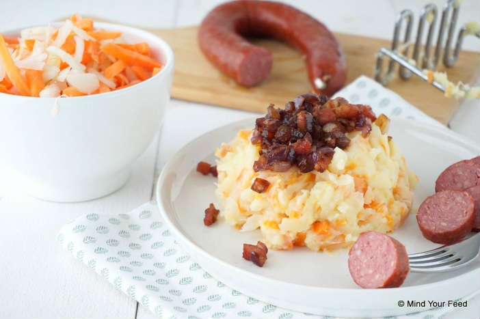 hutspot met knoflook