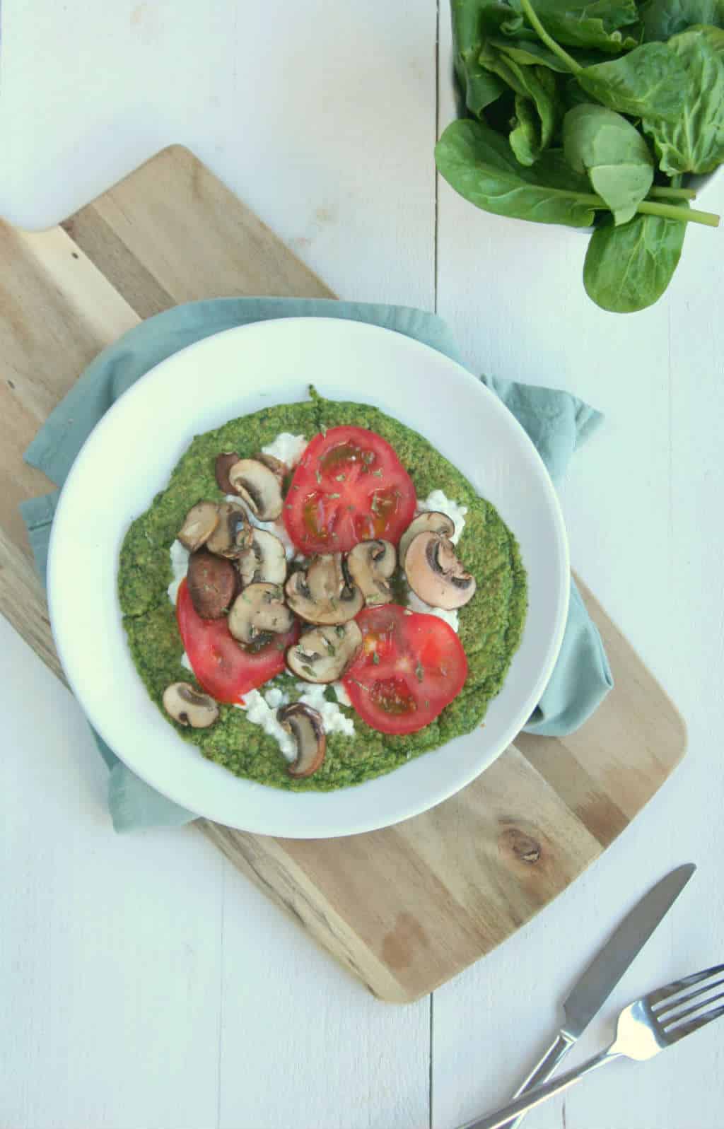 spinazie havermout wraps