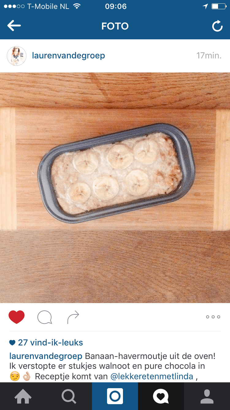 lezersfoto's 1 banaan havermout uit de oven