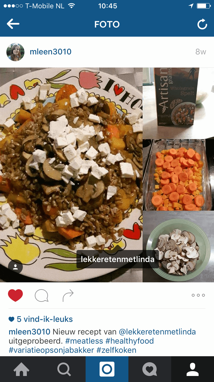 lezersfoto's 1 spelt met pompoen, wortel en feta