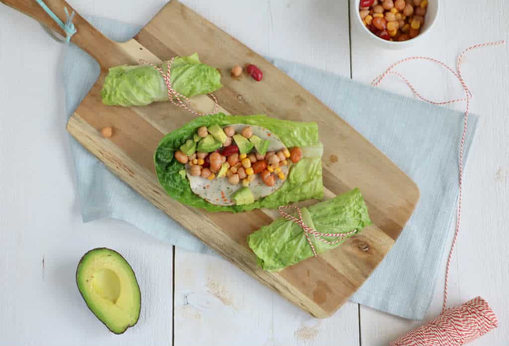 sla wraps met bonen