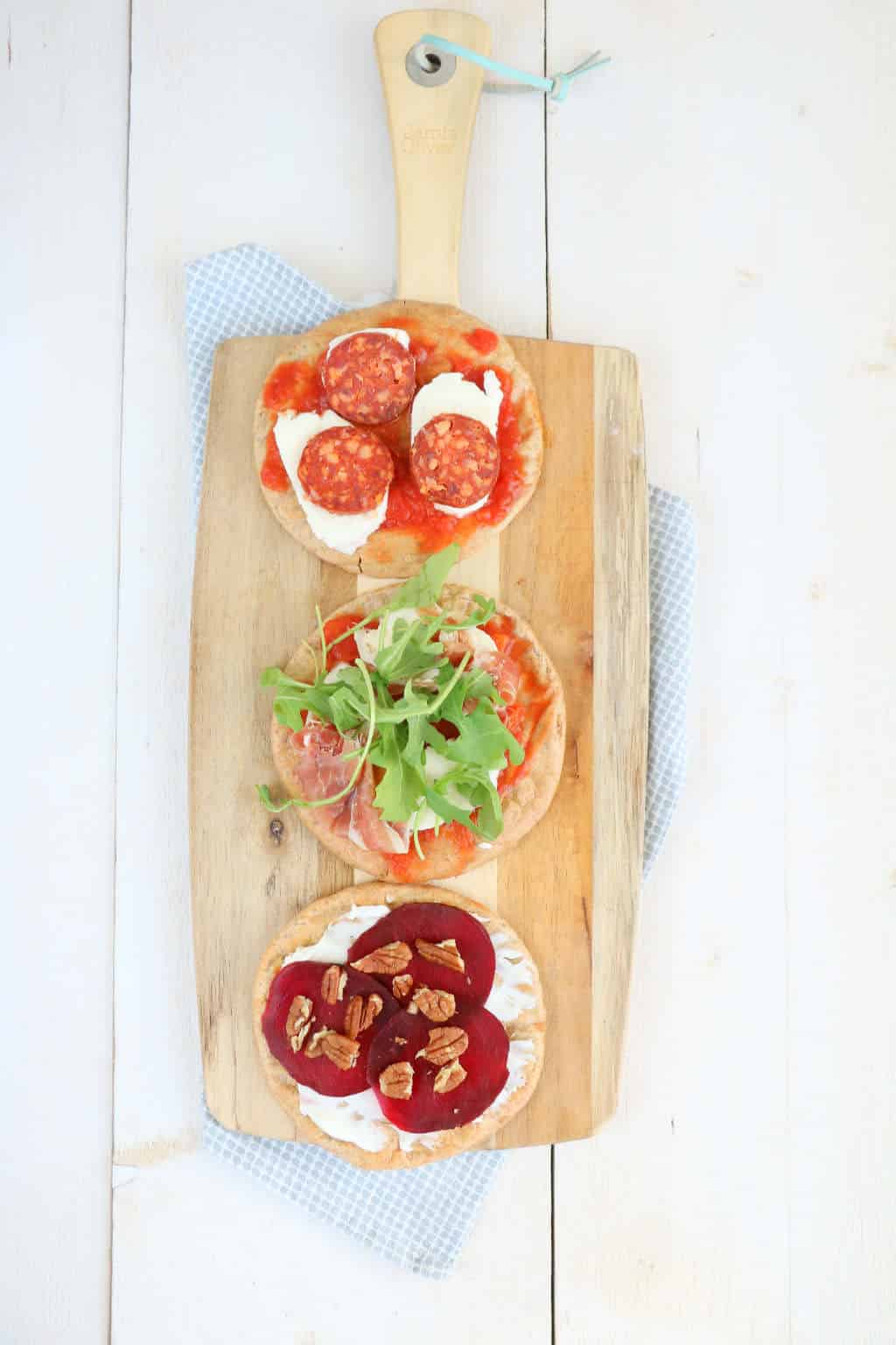 Pitta pizza's van speltmeel 