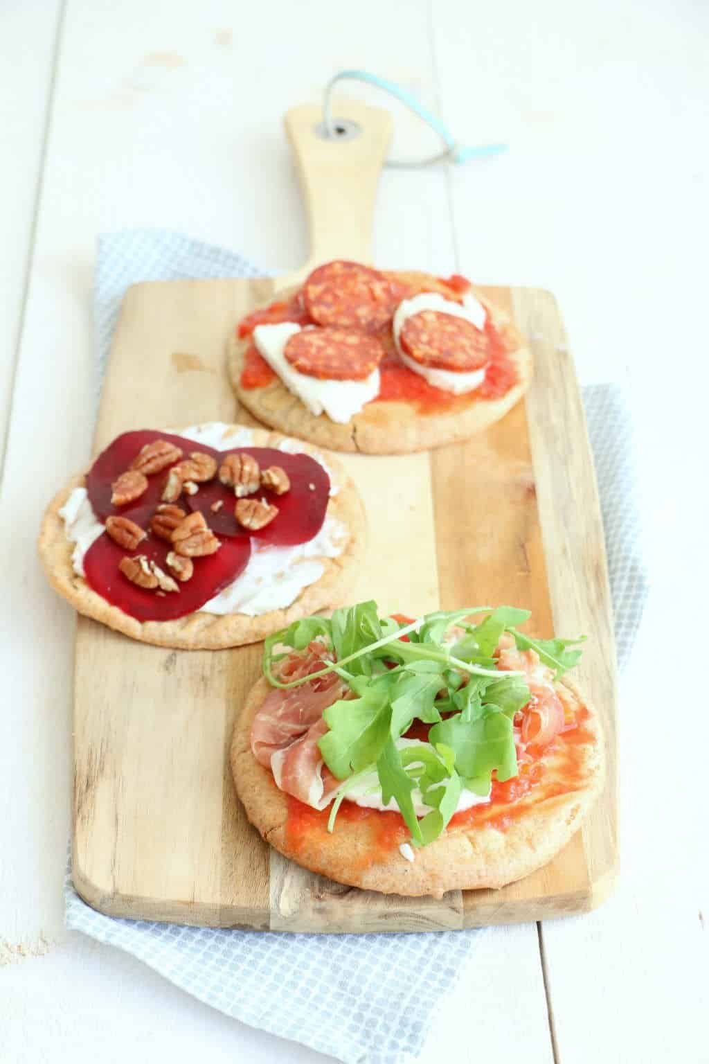 Pitta pizza's van speltmeel 