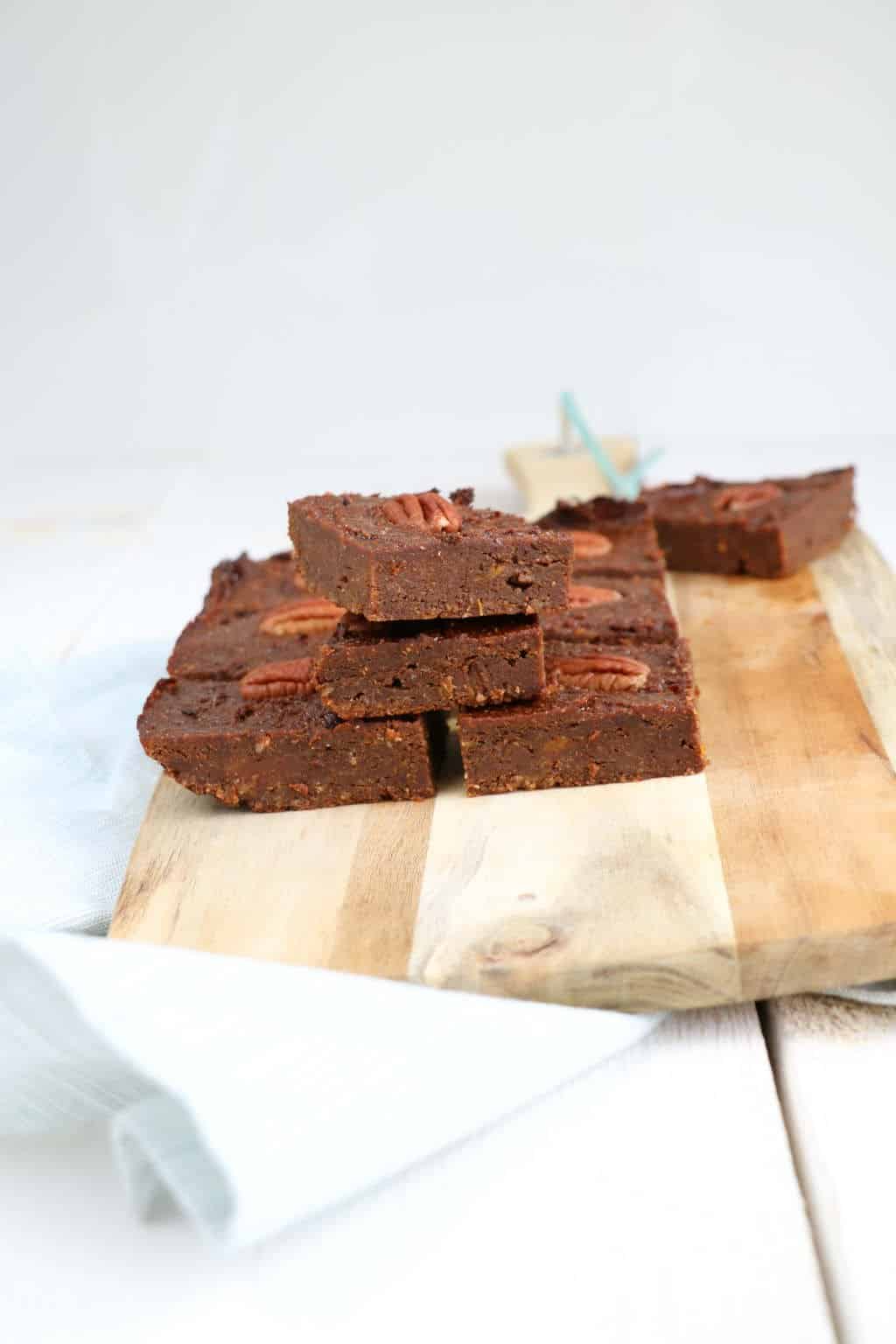 zoete aardappel brownie 