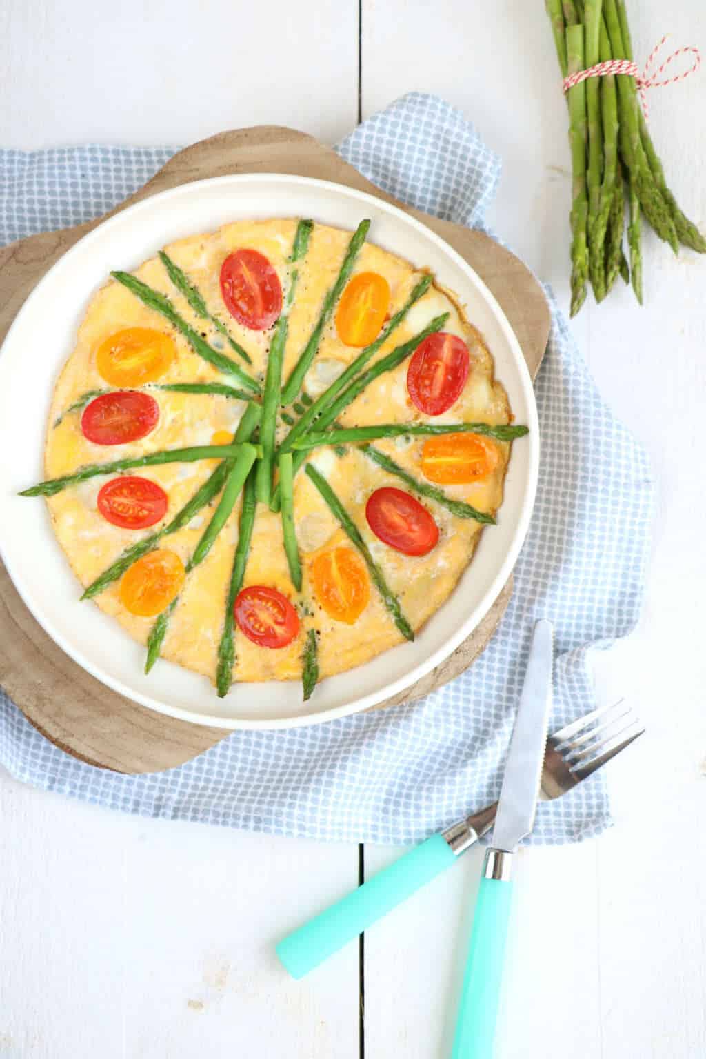 Frittata met groene asperges