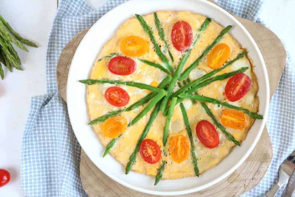 frittata met groene asperges a