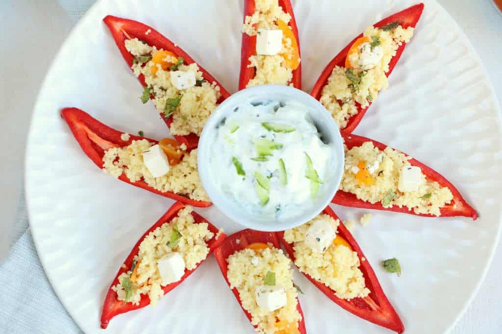 gevulde paprika met couscous
