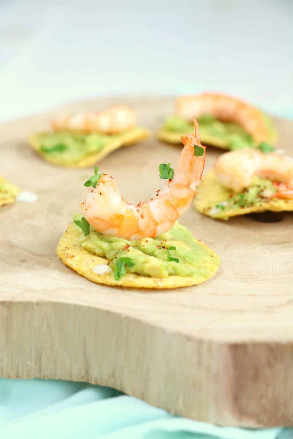 tortilla chips met garnalen 