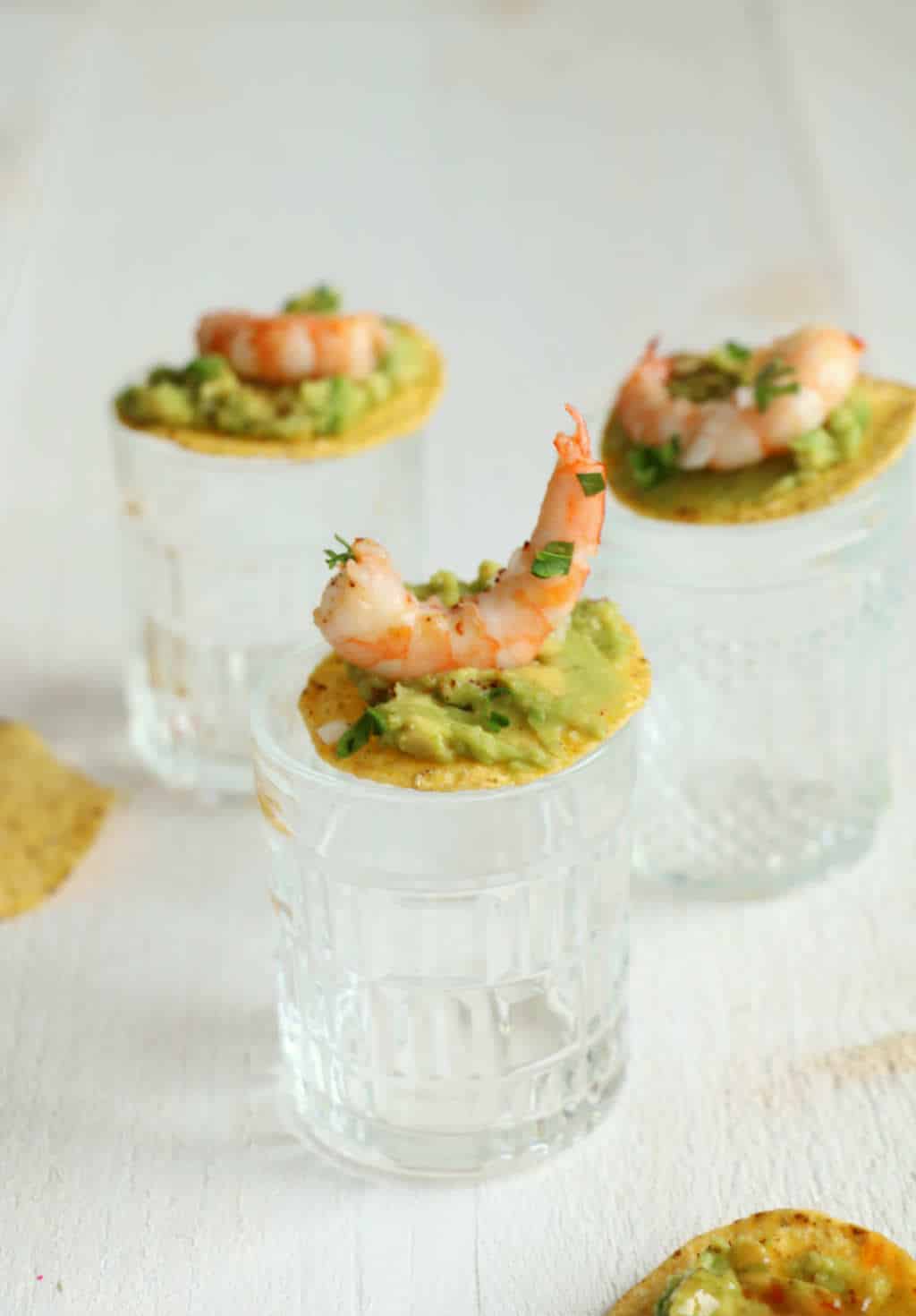 tortilla chips met garnalen 