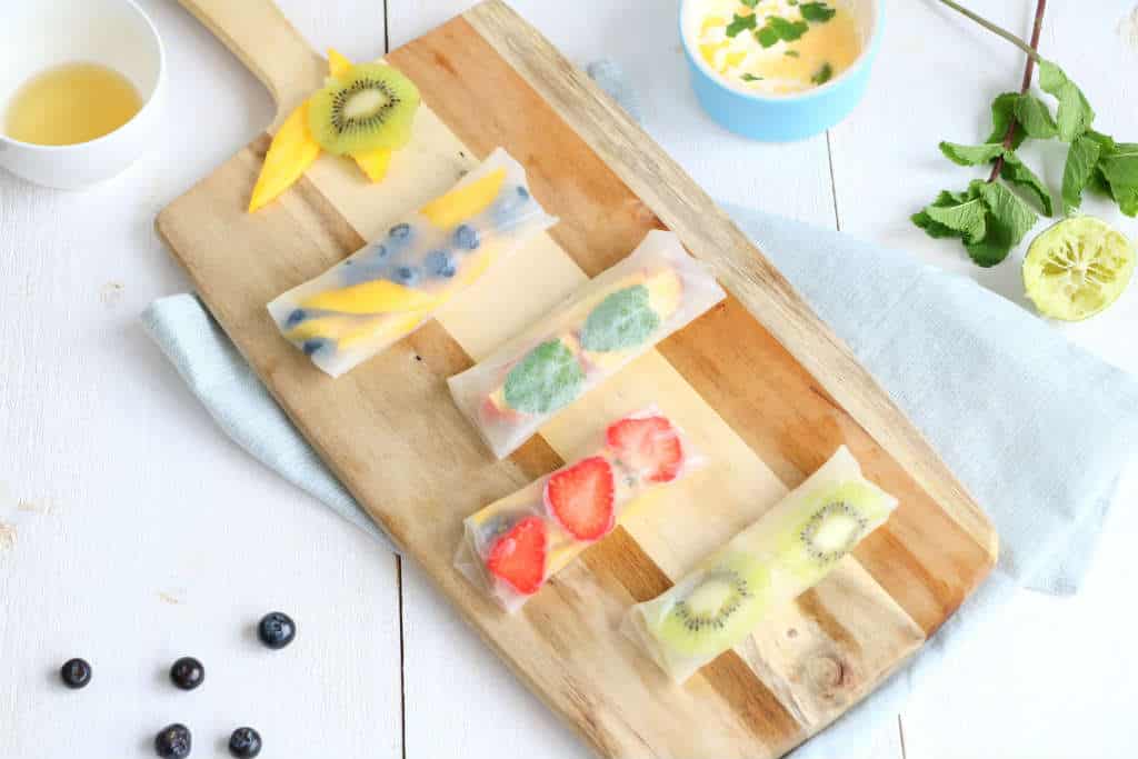 fruit spring rolls (fruit loempia's)