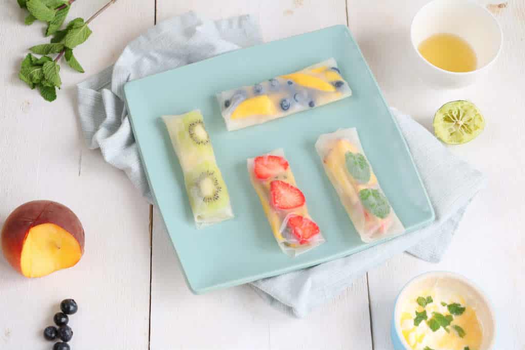 fruit spring rolls
