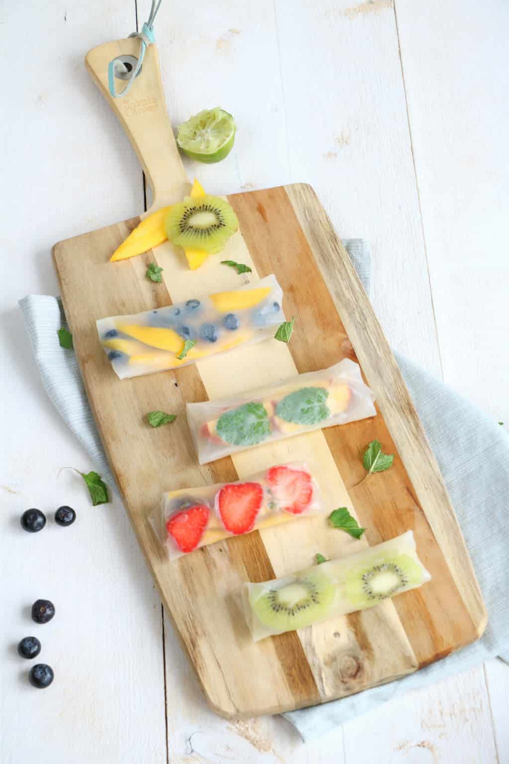 fruit spring rolls