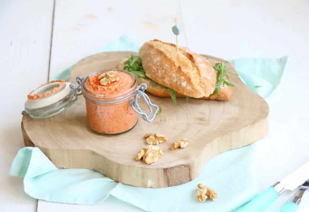 paprika spread met geitenkaas