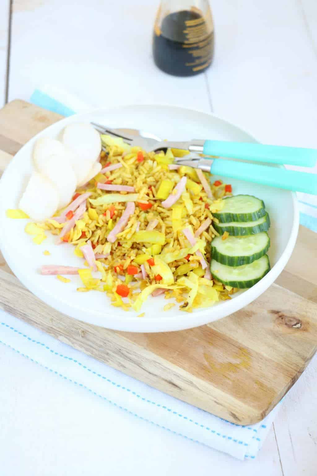 zelf nasi goreng maken, nasi zonder pakje