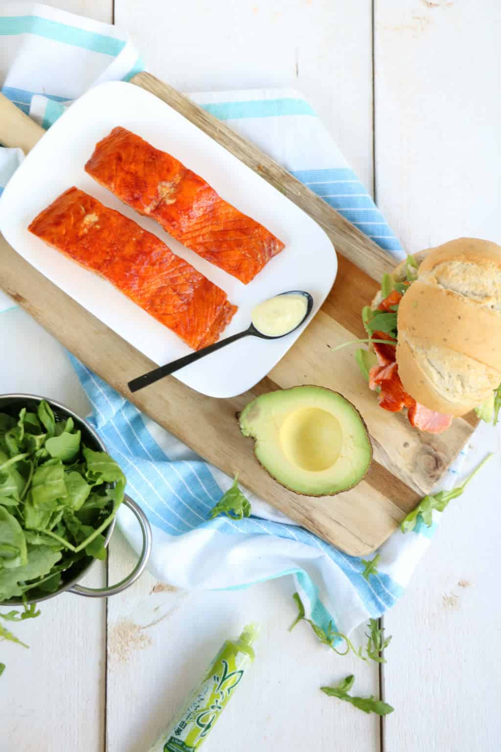 broodje pulled salmon