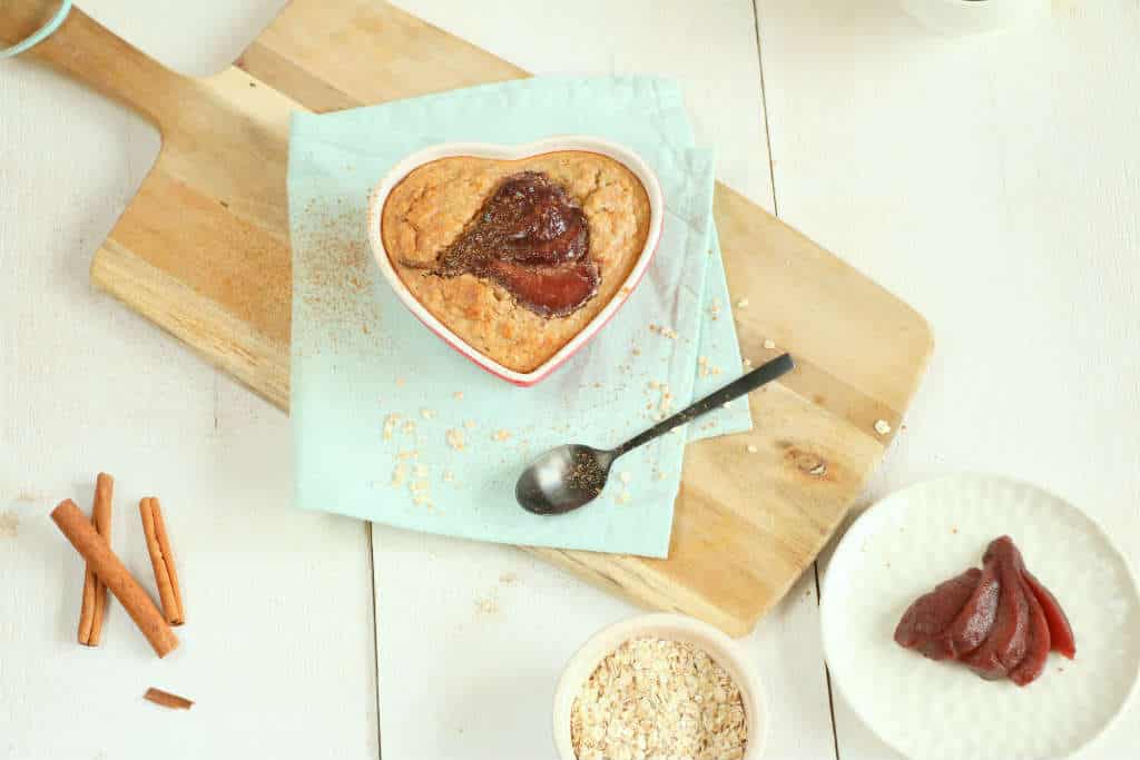 stoofperen havermout ontbijt cake