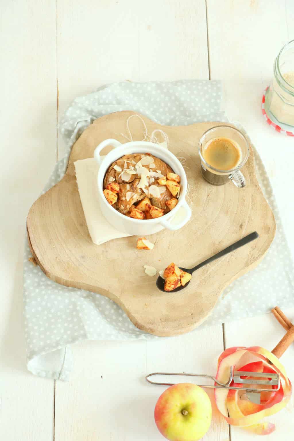 koffie ontbijtcake met appel