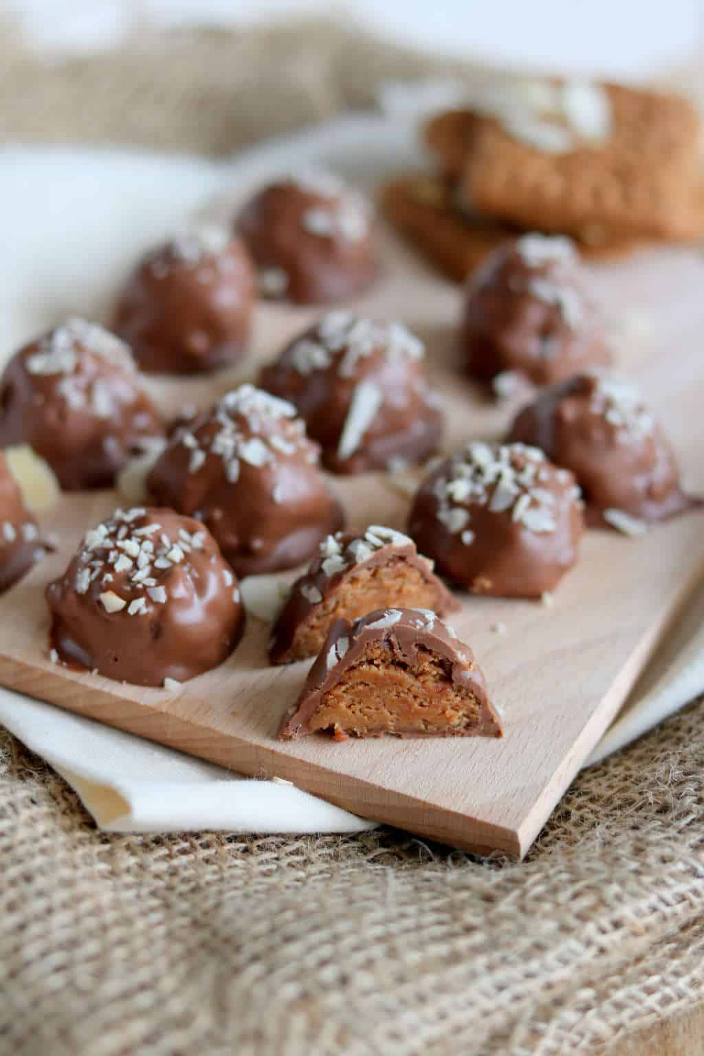salted caramel speculaas truffels