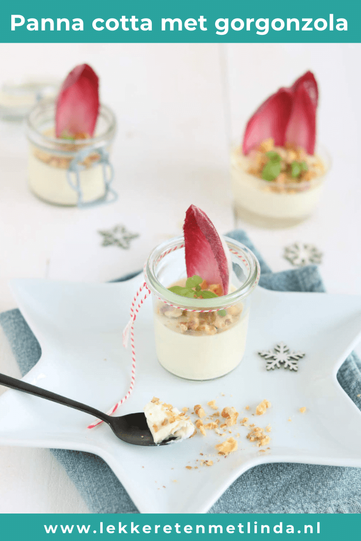 Panna cotta met gorgonzola