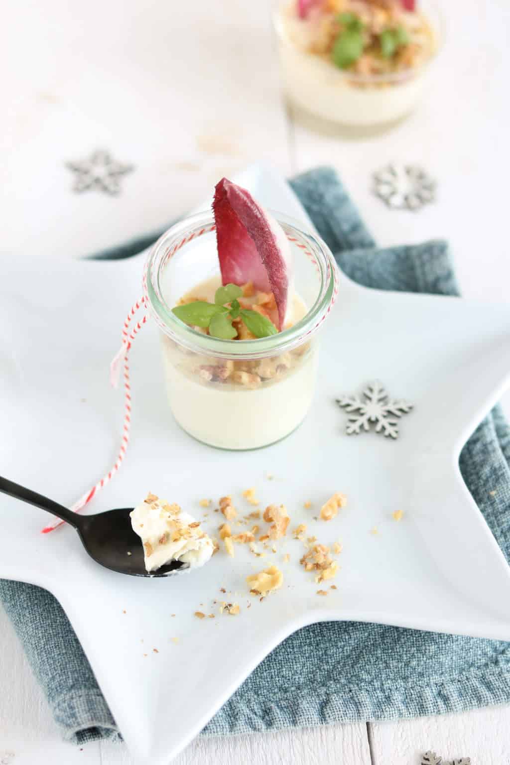 Panna cotta met gorgonzola