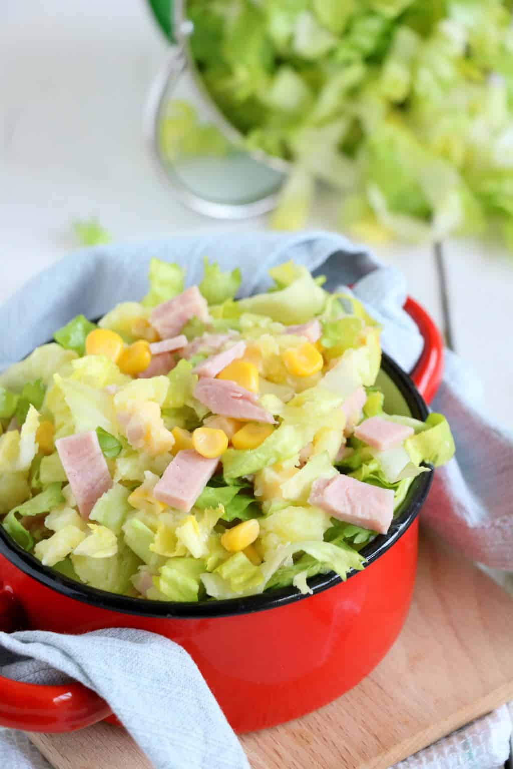 Andijviestamppot met ham en kaas 