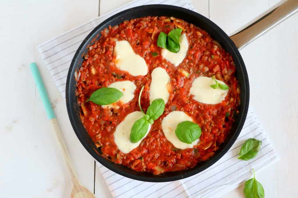 Lasagne uit de pan met courgette