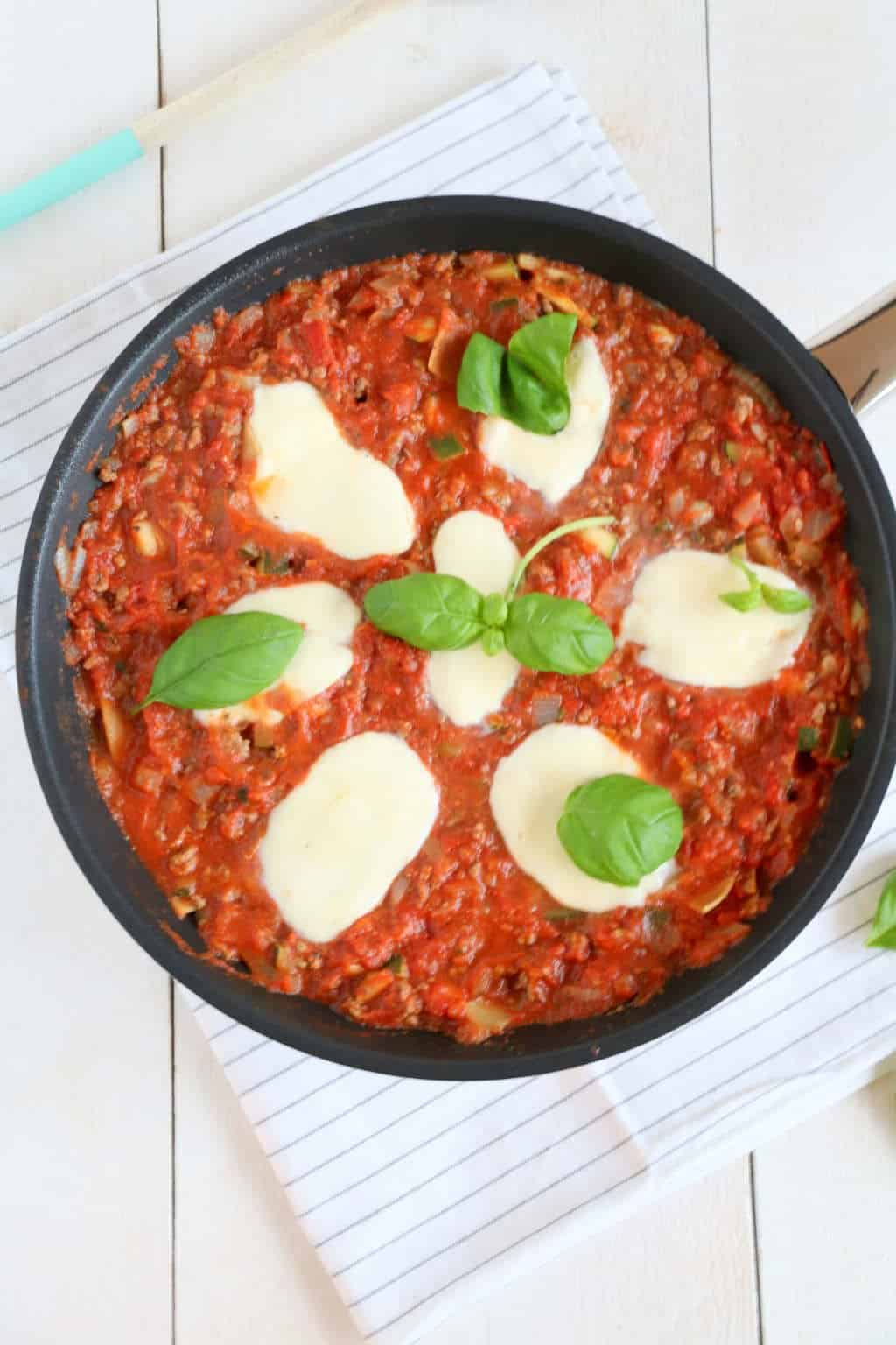 Lasagne uit de pan met courgette