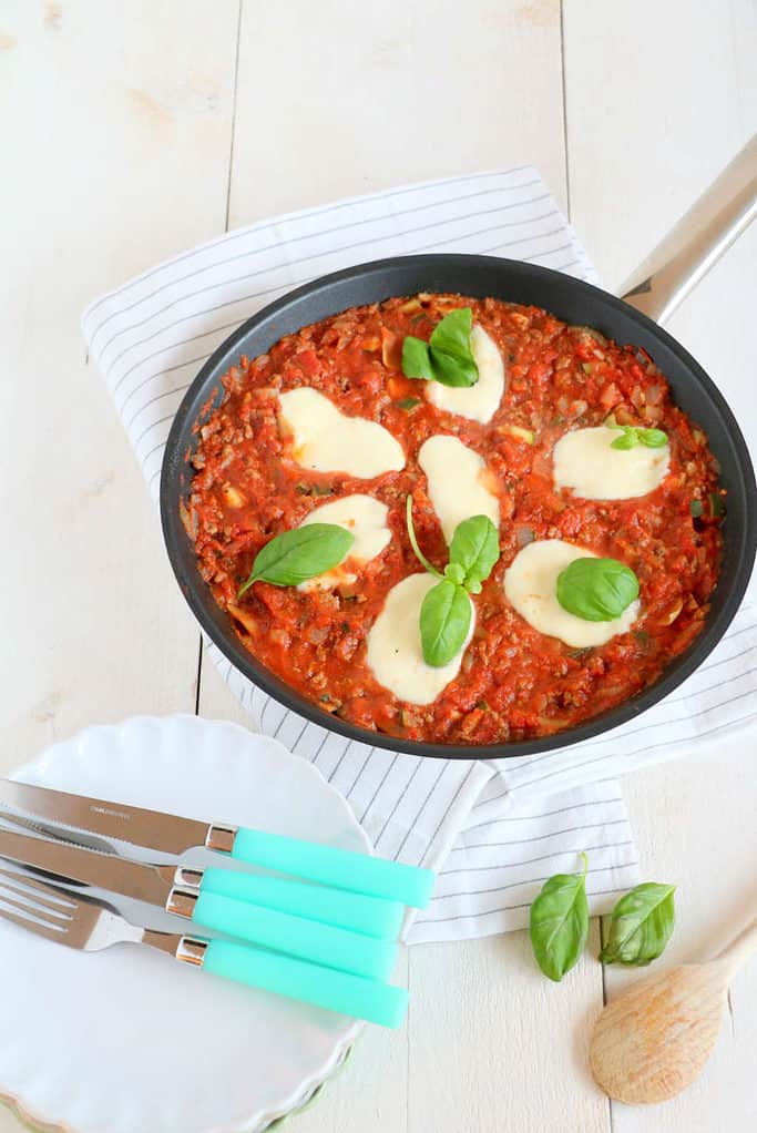 Lasagne uit de pan