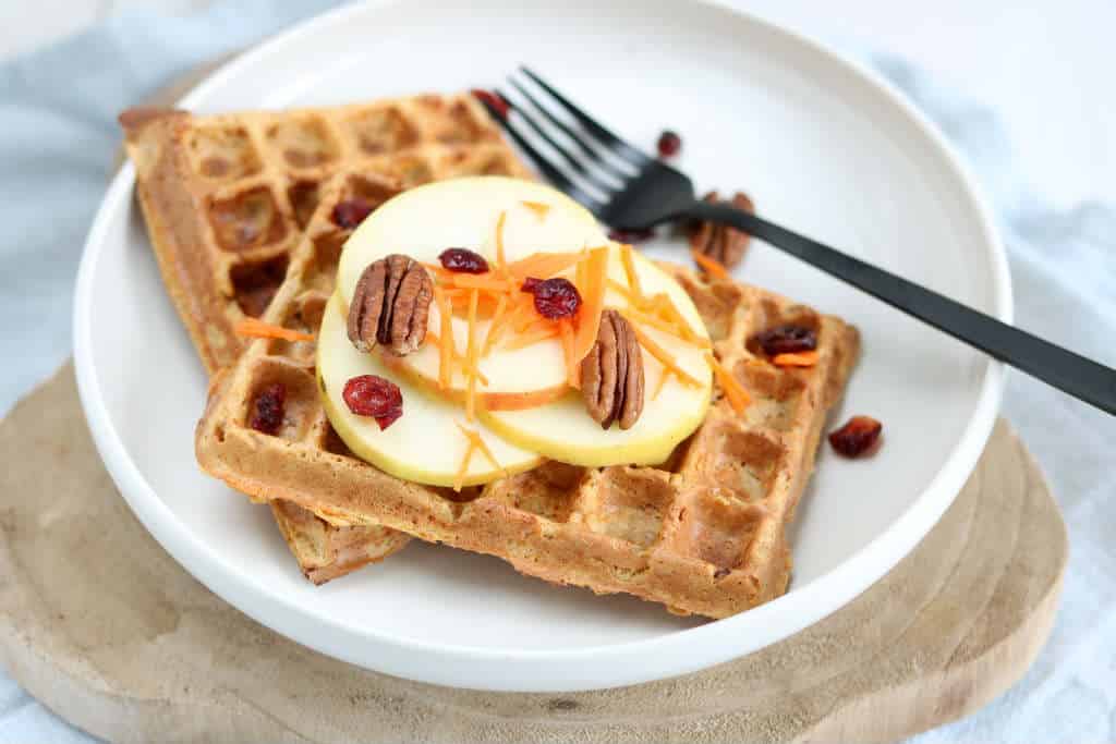Ontbijtwafels (carrot cake wafels)