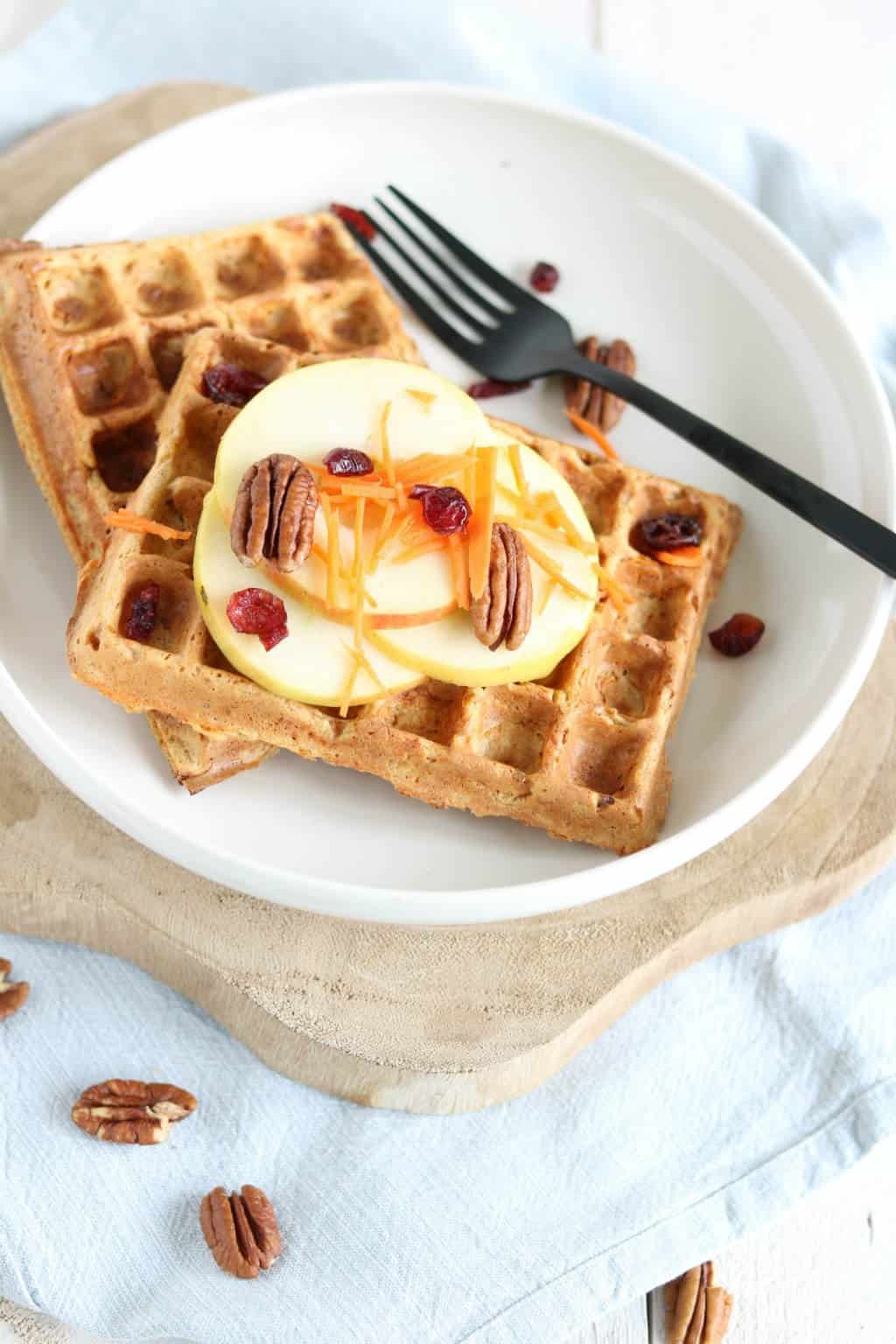 Ontbijtwafels (carrot cake wafels)