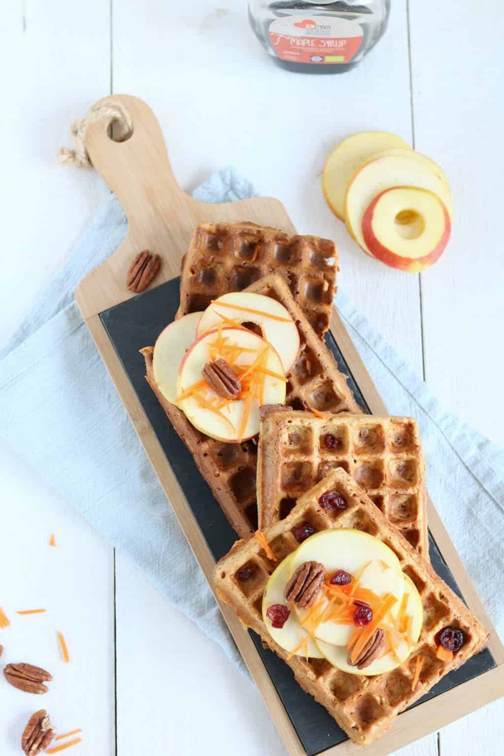 Ontbijtwafels (carrot cake wafels)