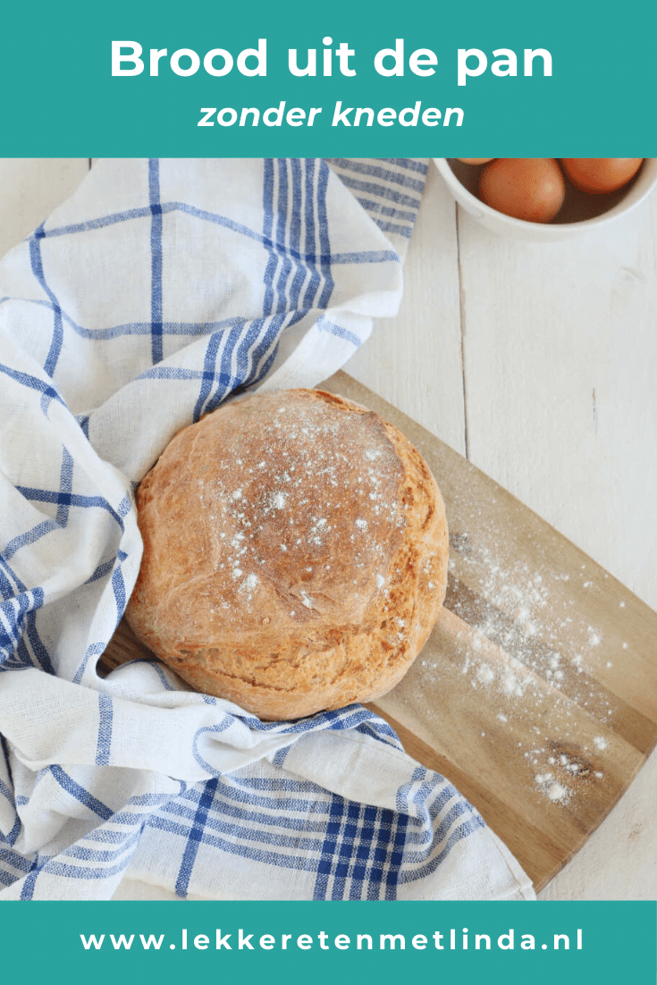 Brood uit de pan recept zonder te kneden. Zelf brood maken zonder te kneden. Hiervoor heb je slechts 4 ingrediënten nodig. Dit brood kan niet mislukken.