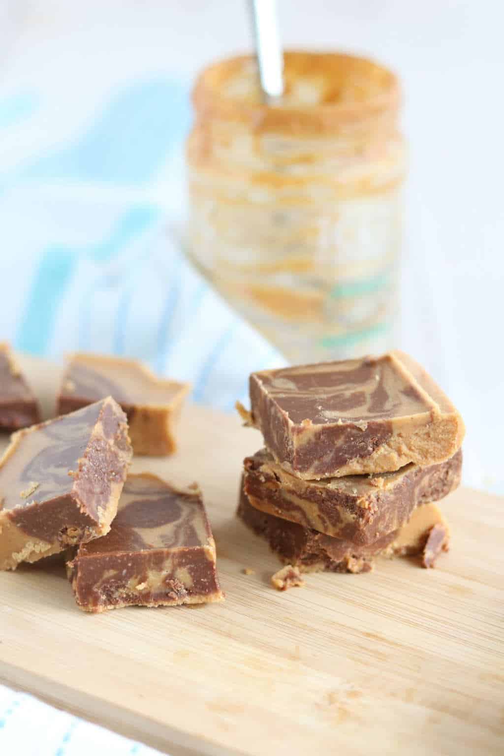Pindakaas chocolade fudge 