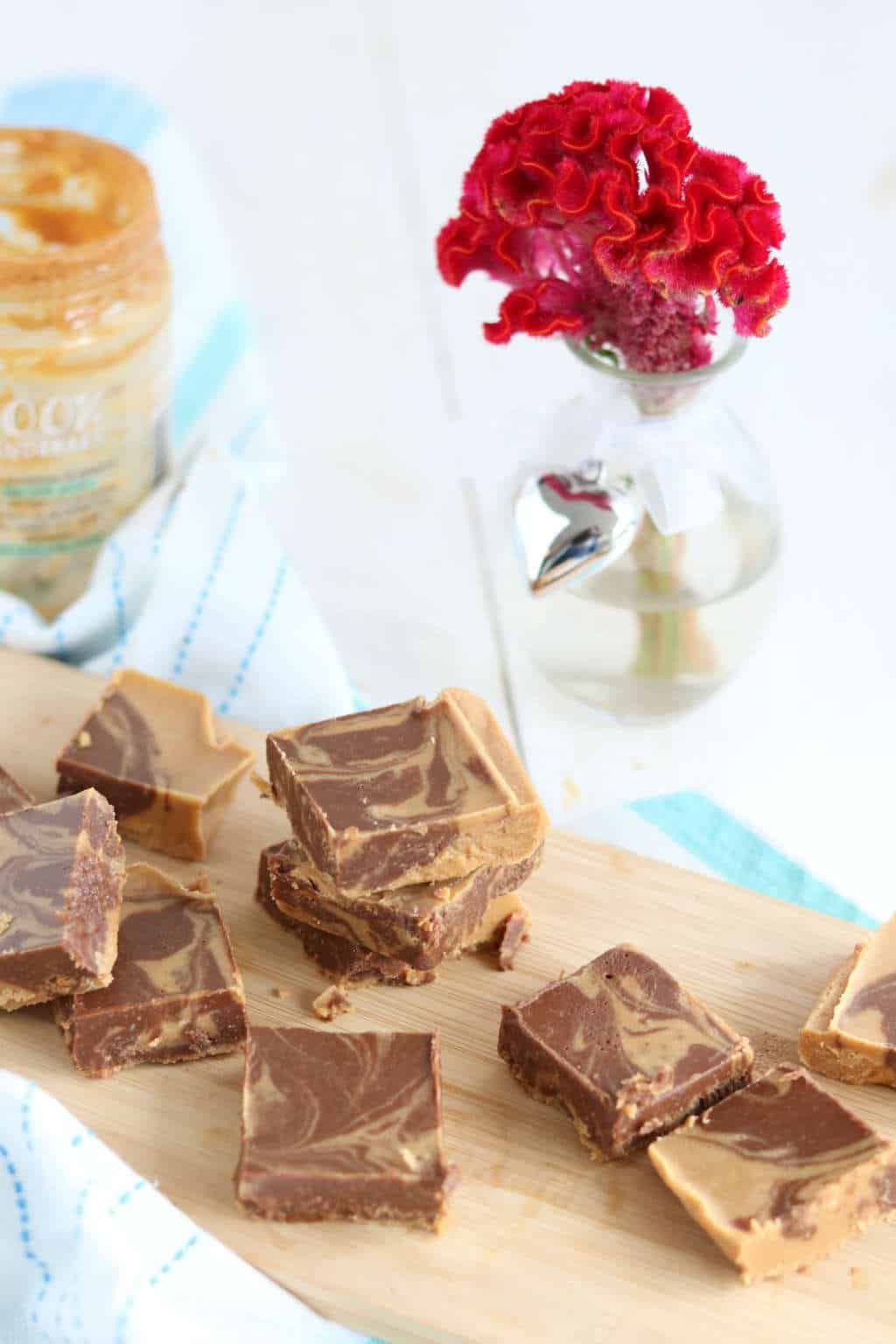 Pindakaas chocolade fudge 