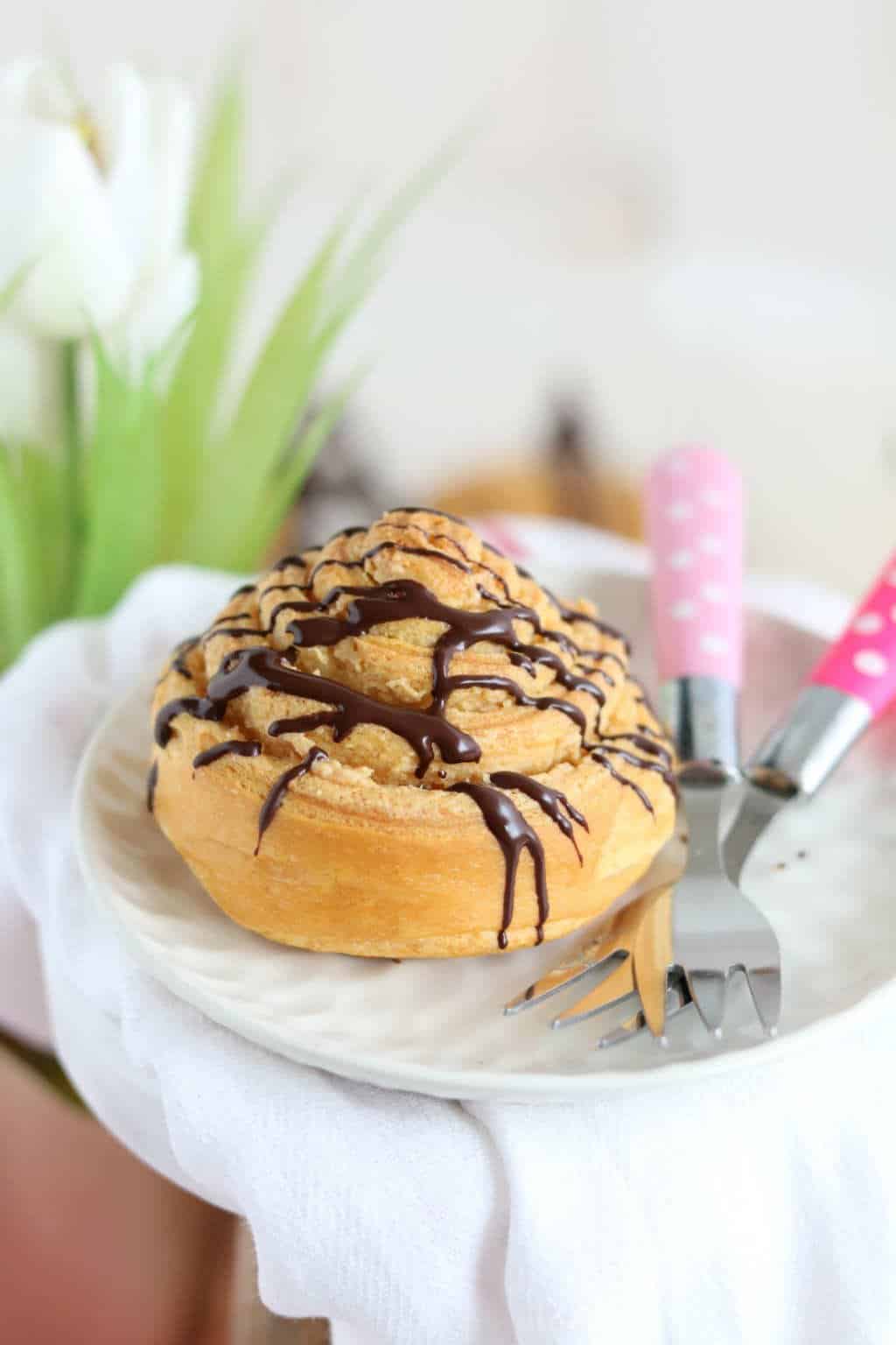 Pindakaas broodjes met chocolade 