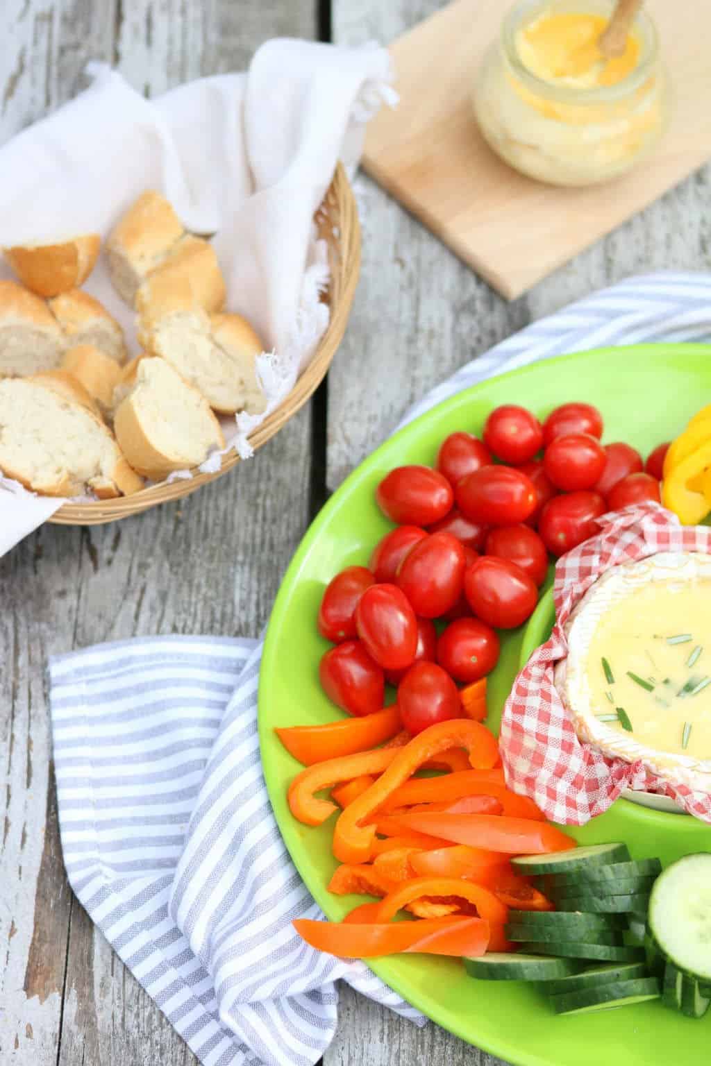 Camembert op de barbecue