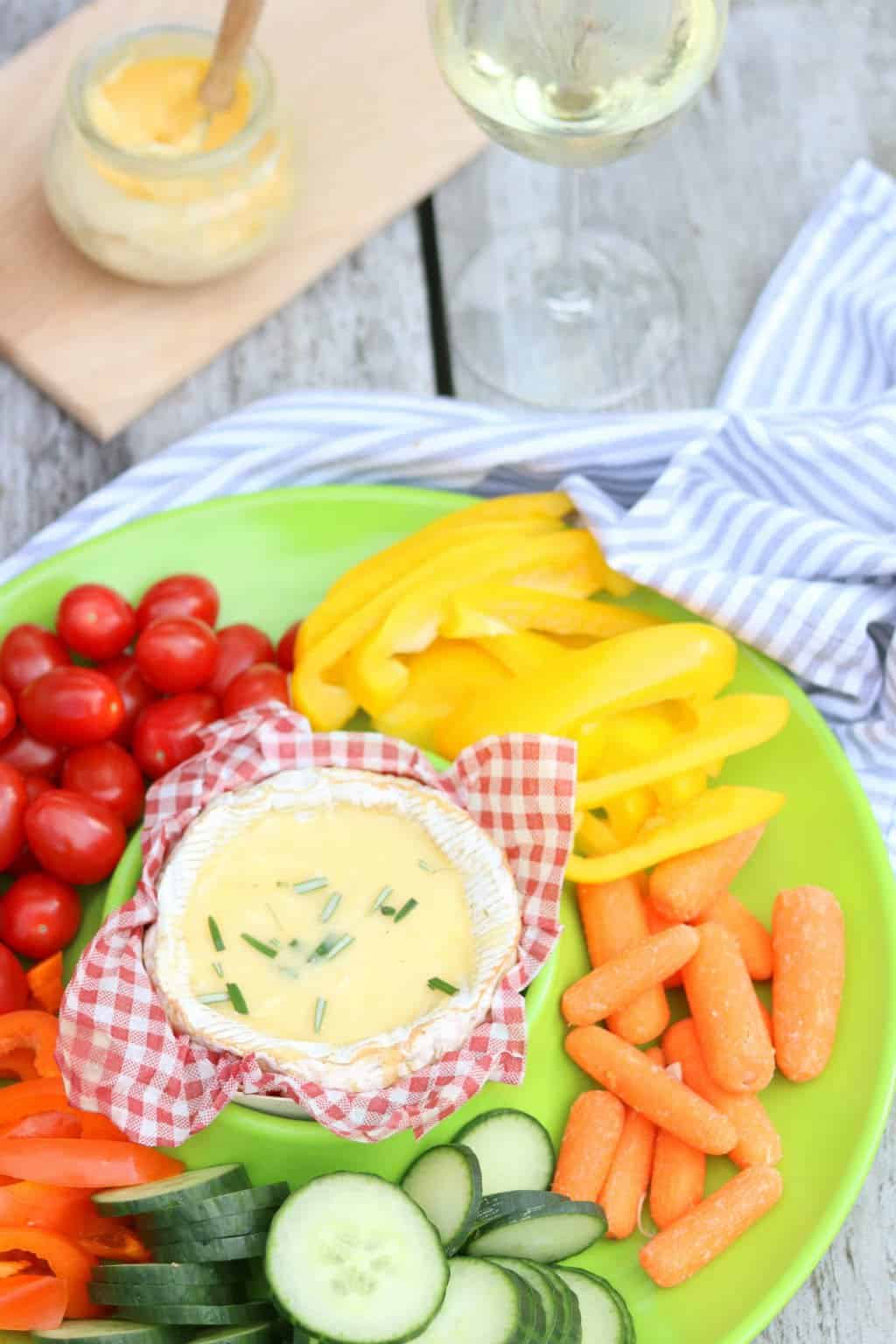 Camembert op de barbecue 