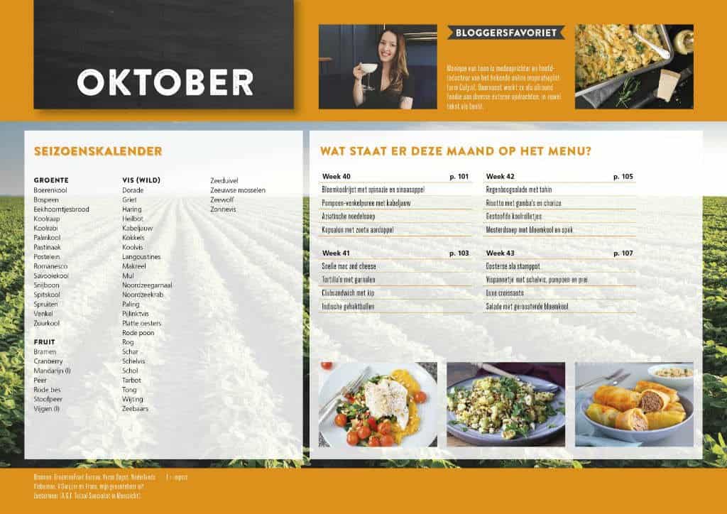 FK Eetkalender 2018 oktober 