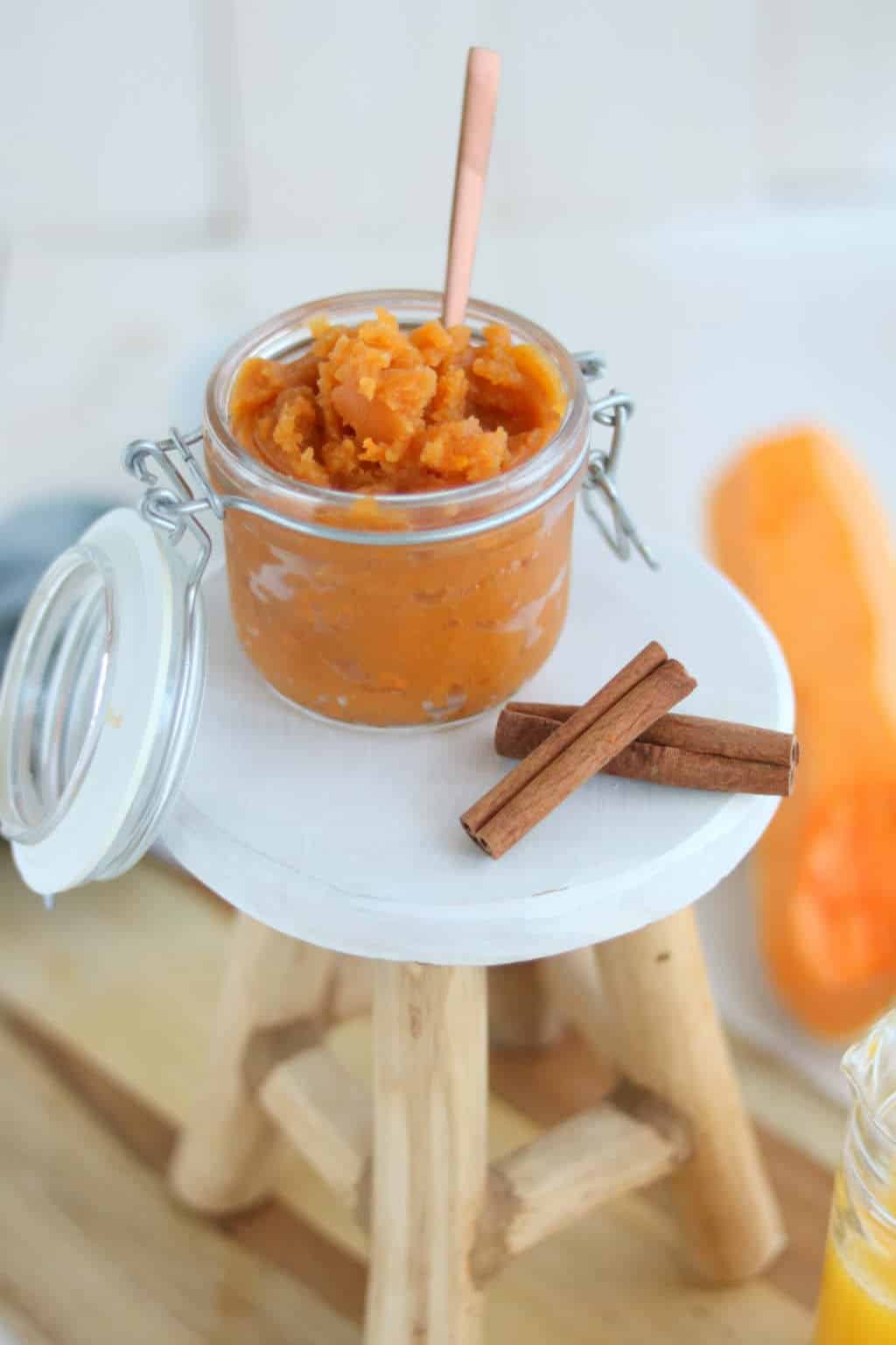 Zoete pompoenpuree maken