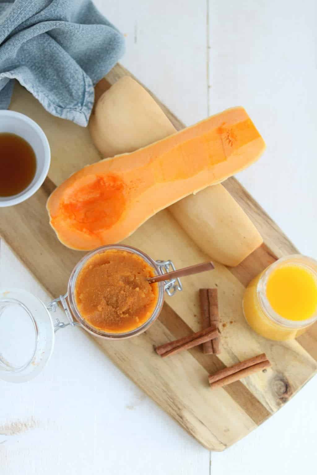 Zoete pompoenpuree maken