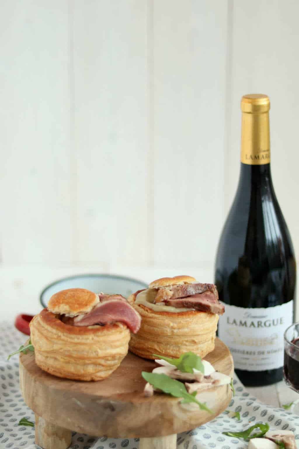 3 x feestelijke gevulde pasteibakjes