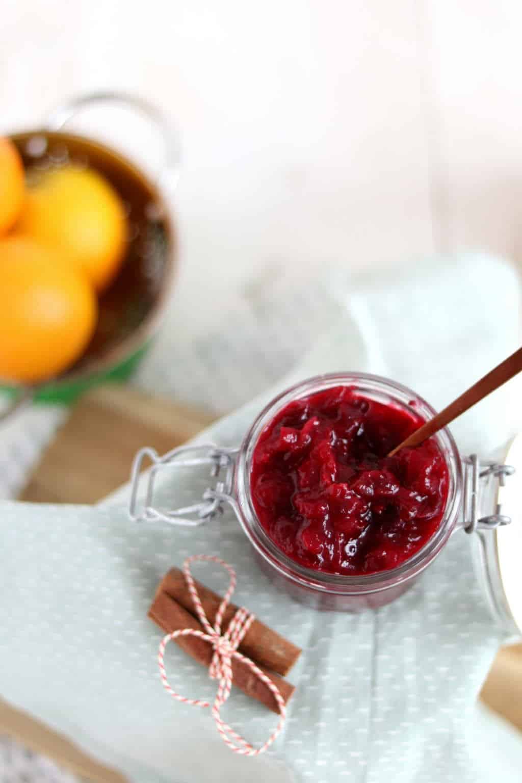 Cranberry compote zelf maken.