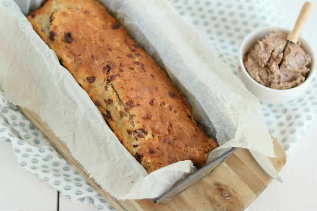 Kwarkbrood met chocolade en noten 