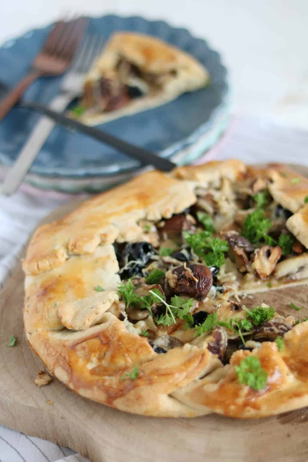 Galette met champignons 