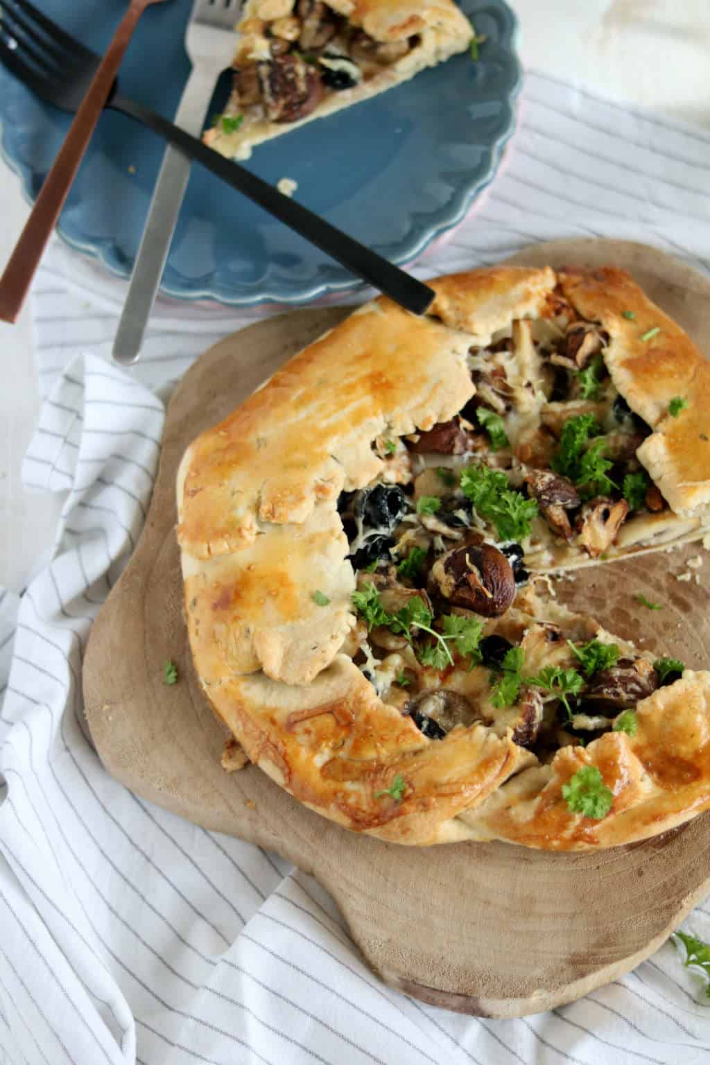 Galette met champignons 