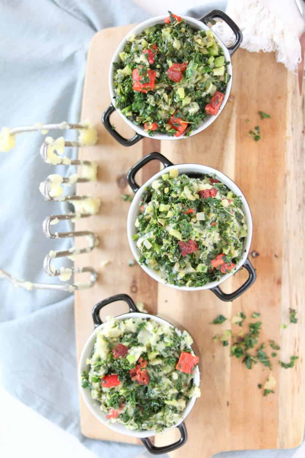 Spaanse boerenkool stamppot met chorizo en geroosterde paprika 